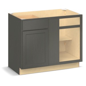 RELIABILT Parkstone II Blind Base, Slate Stained, 42" W, 1 Door 1 Drawer, Fully Assembled - 641075 | Lowe's Pro Supply